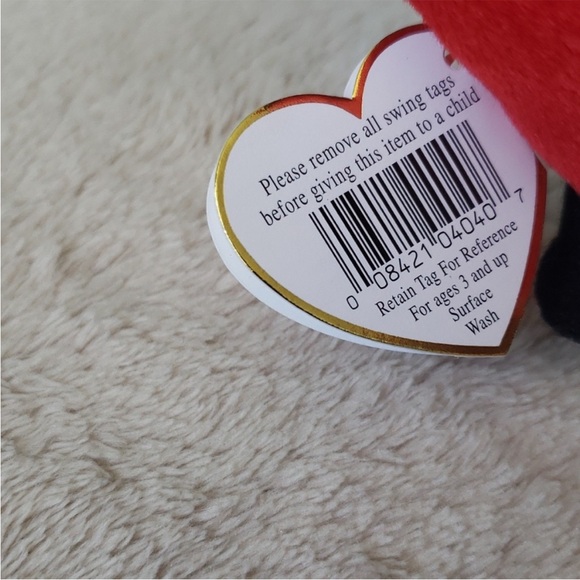 Ty Beanie Baby Lucky the Lady Bug. PVC Pellets . Rare - Picture 4 of 12